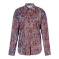 thumbnail image 4 of Tops de mujer Cárdigan estampado de invierno Manga larga Botón de impresión Sudadera Pullover Tops Fridja  po4587, 4 of 9