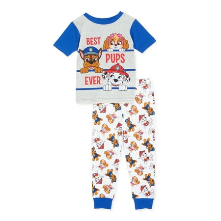 

Paw Patrol Baby & Toddler Boys Short Sleeve Cotton Pajama Top and Pants 2-Piece Sleepwear Set Sizes 12M-5T