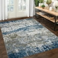 thumbnail image 2 of FairOnly Blue 10'x13'Modern Abstract Machine Washable Non Slip Non Shedding Area Rug Soft Low Pile Floor Rug for Living Room Kitchen Bedroom, 2 of 7