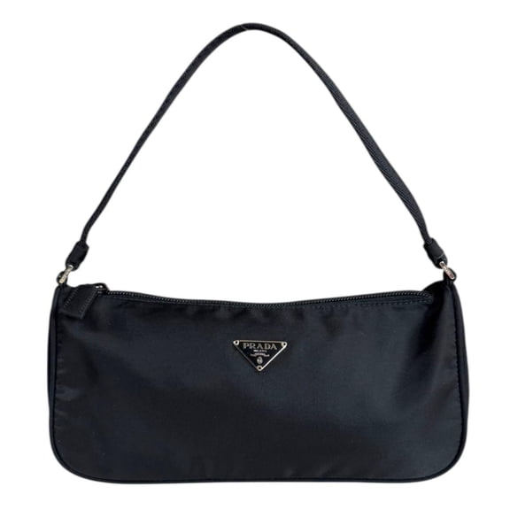 Pre-Owned Prada Pouch Handbag Nylon MV633 Black Women's PRADA (Good)
