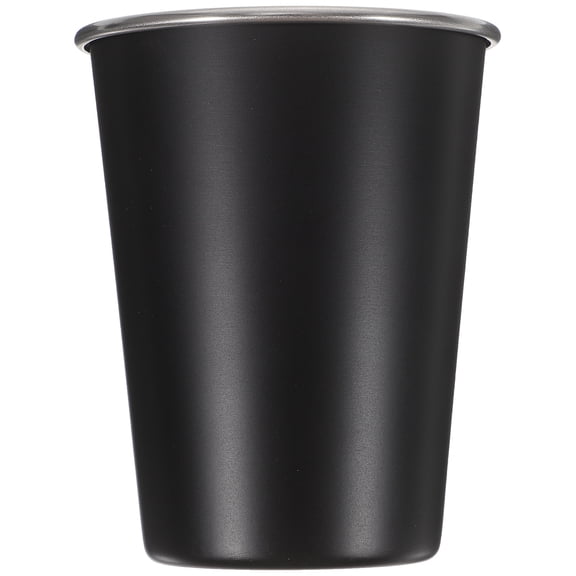 DINHEAROM 1Pcs Small Coffee Mug Metal Mug Stainless Steel Drinking Cup Household Drink