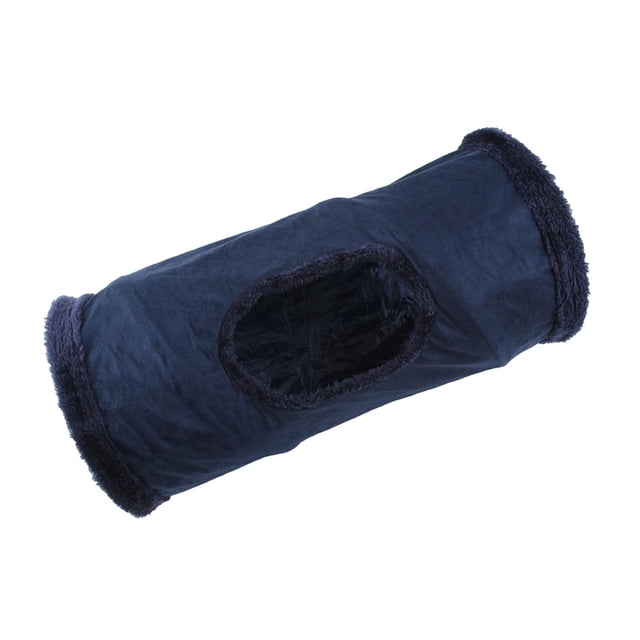 Cat Tunnel Running Kittens Tienda con 1 Play Ball Construido en papel arrugado Training Azul oscuro jinwen túneles plegables para gatos