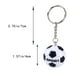 thumbnail image 4 of KAKOWELY Llavero con colgante de fútbol, simulación de fútbol, llavero conmemorativo del juego mundial, decoración (negro), 4 of 4