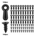thumbnail image 2 of 160 tornillos de perillas de sujeción de marco de imagen de Metal para colgar imágenes o dibujar negro TUNC Sencillez, 2 of 5