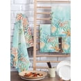 thumbnail image 2 of Ocean Starfish Seaweed Kitchen Dish Towels for Drying Dishes Set of 3, Summer Coastal Beach Shell Coral Teal Waffle Weave Microfiber Hand Tea Bathroom Towels Quick Dry & Absorbent Towel 15.7x23.6, 2 of 7