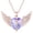 06-June-Alexandrite, variant on Angel Wings Necklace with Cross Sterling Silver Guardian Angel Wings Pendant Ruby July Birthstone Necklace Christmas Birthday Angel Jewelry Gifts for Women