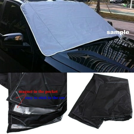 Windshield Cover Car SUV Magnetic Wind Screen Sun Snow Ice UV Protector Black