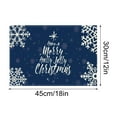 thumbnail image 3 of Christmas Placemats, Table Mats, Holiday Dining Decor for Family Gatherings, Set Of 4 Spill-Proof Easy Clean Festive Christmas Home and Living Room Decoration Placemats, 3 of 8