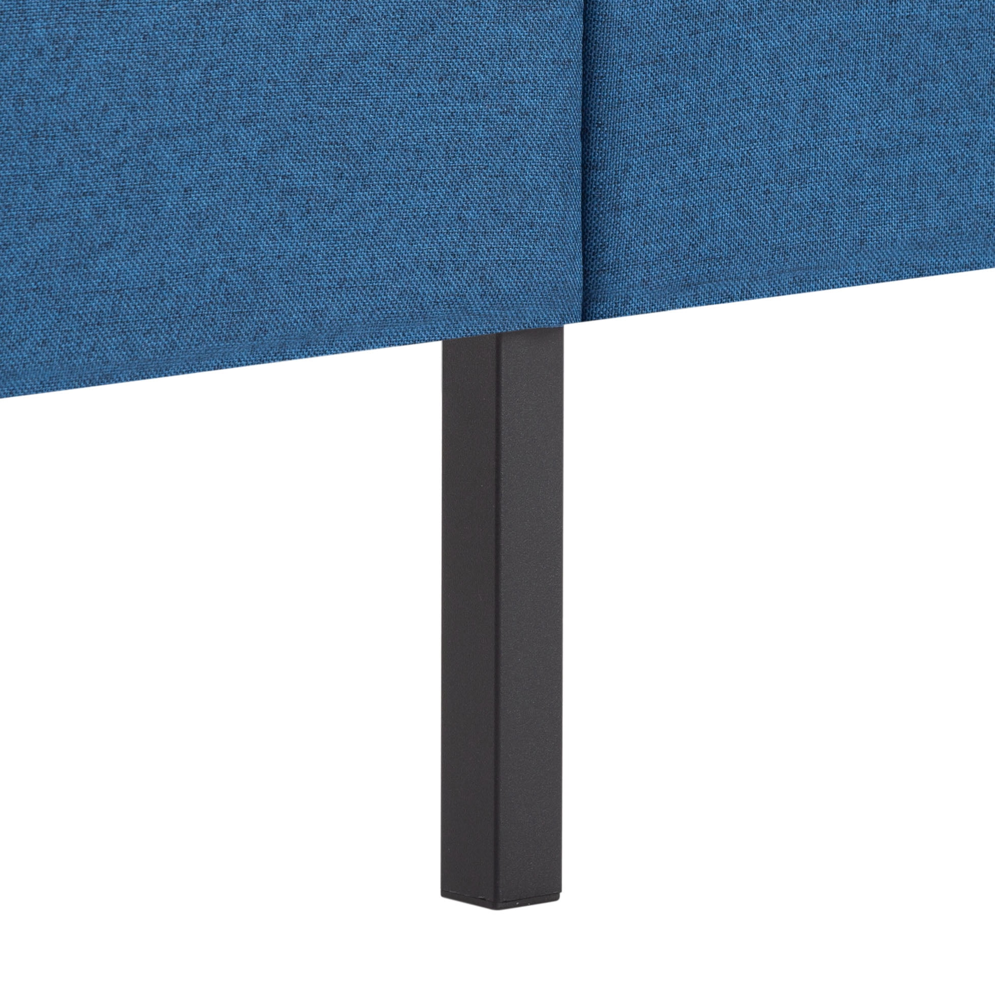 Gewnee Queen Size Platform Bed Frame with Upholstered Tufted Headboard,Wood Slats Support,Easy Assembly,No Box Spring Needed,Dark Blue