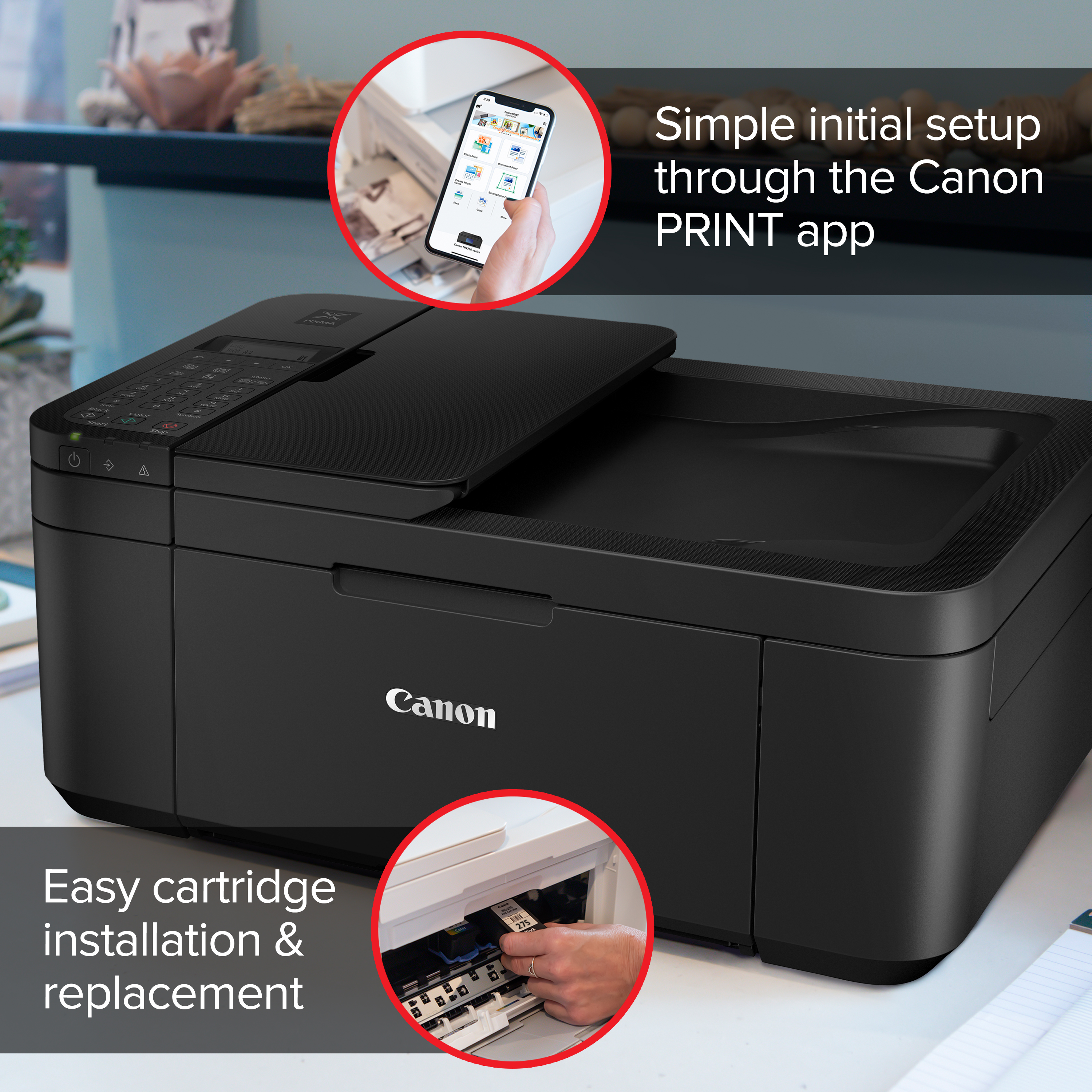 Canon PIXMA TR4722 All-in-One Wireless InkJet Printer with ADF, Mobile Print and Fax - image 4 of 9
