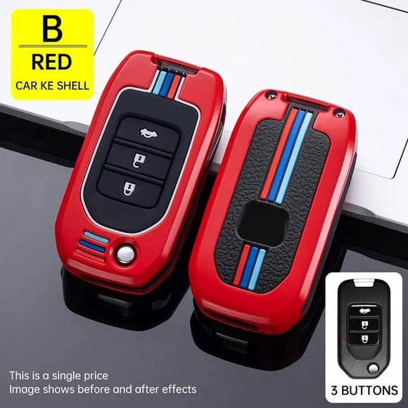 UMQ Car Key Fob Pocket Cover Case For Honda Civic CR-V HR-V Accord Jade Crider Odyssey 2015- 2018 Remote Protector Accessories