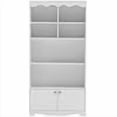 thumbnail image 1 of Estantería de 5 Niveles con Puertas de Gabinete, Librero Independiente de 63 in de Alto con Estantes Abiertos y Almacenamiento Cerrado para Oficina en Casa, Sala de Estar, Blanco, 1 of 7