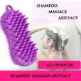 thumbnail image 1 of Fiudx Cepillo de Ducha y Champú, Multifuncional, con Masaje de Doble Cara, Exfoliante Suave, Experiencia de Spa Relajante, Perfecto para Todo Tipo de Piel, Juego de 1 Pieza, Mango de Fácil Agarre., 1 of 2