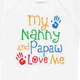 thumbnail image 4 of Inktastic Nanny and Papaw Love Me Boys or Girls Baby Bodysuit, 4 of 5