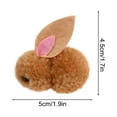 thumbnail image 3 of dajkiuy 20 Pieces Mini Plush Rabbit Tiny Joint Rabbit 2 Inch Small Bunny Doll Soft Bunny Stuffed Animal Toys for Easter Birthday Cake Wedding Decorations Party Favors (Plush Style), 3 of 6