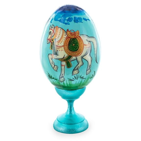 Royal Horse Wooden Easter Egg