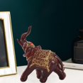 thumbnail image 4 of Estatua de elefante de Tailandia, figura de animal, adorno Feng Shui, escultura para oficina 8cmx9cmx4cm, 4 of 6