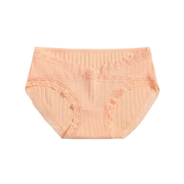 Women Panties Seamless Lace Threaded Early Pregnancy Low Waist Belly