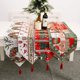 thumbnail image 5 of JM Camino de mesa de punto navideño de 180 cm, decoración bordada de mesa navideña, decoración de regalo navideño navideño （Papá Noel） JM RV021031-00009SDJ, 5 of 5