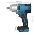 thumbnail image 4 of Brushless Electric Impact Wrench Cordless Impact Wrench 1000Nm High-Torque Impact Driver with LED Work Light Powerful Wrench Tool for Car Tire Repair Wood Metal, 4 of 10