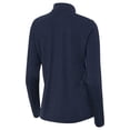 thumbnail image 3 of Women's Antigua  Heather Navy Michigan Wolverines Bright Quarter-Zip Top, 3 of 3
