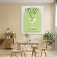 thumbnail image 2 of Stylish Retro Gin & Tonic Canvas Wall Art, design by Lil' Rue, 2 of 8