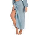 thumbnail image 3 of Women Sarongs Bikini Cover Ups Solid ColorBeach Wrap Sun Protection Quick-drying Bikini Cover Up For Women, 3 of 9