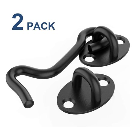 2 Pcs Barn Door Lock Sliding Latch Gate Stainless Steel Hook Black Canada 2 Pcs Barn Door Lock Sliding, Heavy Duty Sliding Door Lock