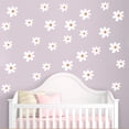 thumbnail image 4 of Cateissary 84 piezas de artesanía exquisita y calcomanías de pared de flores con estampado transparente que añaden encanto a las pegatinas de Decoración del hogar, 4 of 6