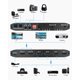 thumbnail image 3 of HDMI Matrix Switch 4x2 4K 60Hz, KSRplayer HDMI 2.0b Switcher Spliter y Salida de Audio L/R, 4 en 2 Salidas, con EDID, Extractor de Audio, Control Remoto por IR, Soporta 3D, 1080P, HDR, UHD, 18.5Gbps,, 3 of 10