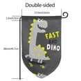 thumbnail image 7 of Wukai Cute Dinosaur Print Garden Flag 12.5x18 Inch Double Sided Sun-resistant Rain-resistant, Wrinkle-resistant Colorfast(Only Flag), 7 of 7