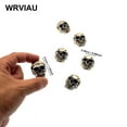 thumbnail image 4 of WRVIAU Skull Decor Magnets Set - Metallic Refrigerator Magnets with Blue Eyes - Home Kitchen Office Art Display 6 Pack, 4 of 7