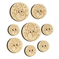thumbnail image 1 of Snowman Hat and Scarf Wood Buttons for Crochet Knitting Sewing DIY Craft - 1.00 Inch Medium (7pcs), 1 of 7