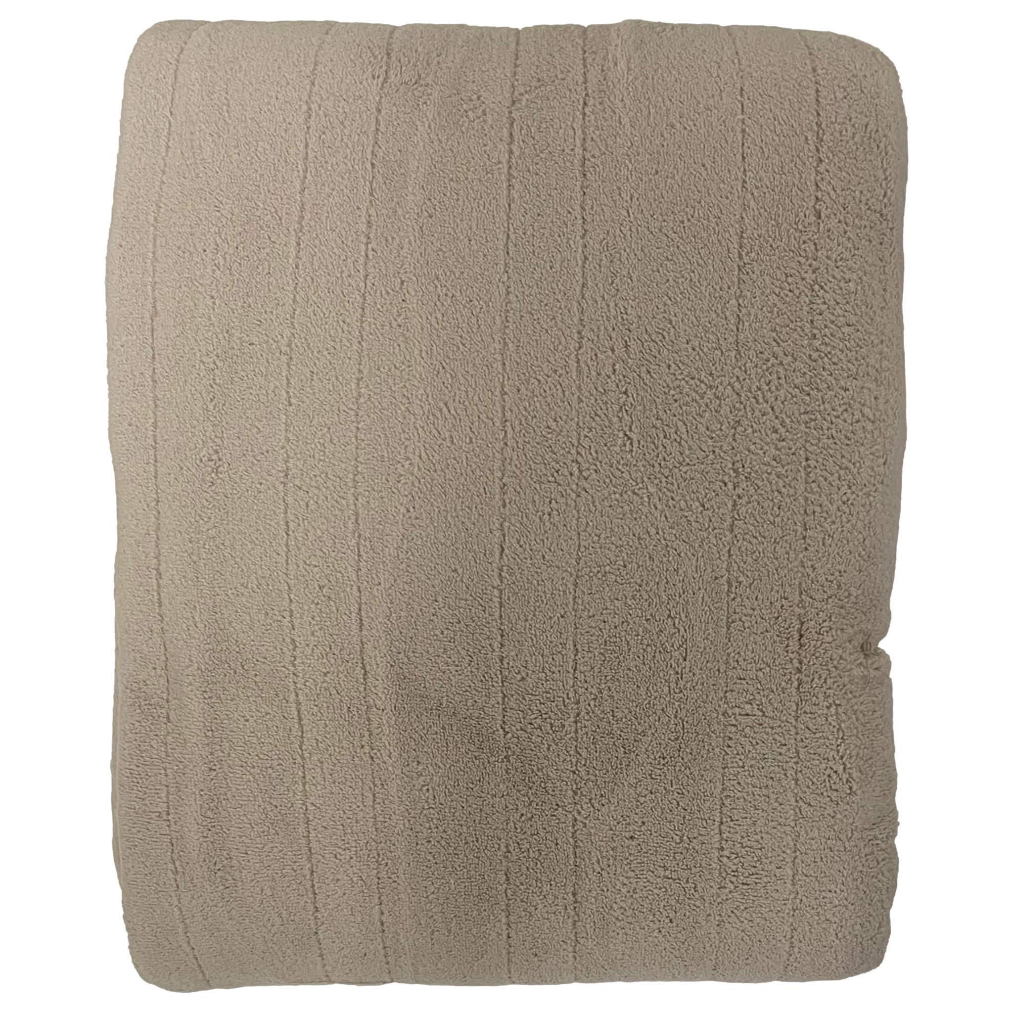 Biddeford Microplush Heated Blanket Beige F/Q 80" x 84" New 