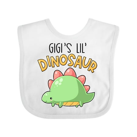 

Inktastic Gigi s Lil Dinosaur with Cute Stegosaurus Gift Baby Boy or Baby Girl Bib