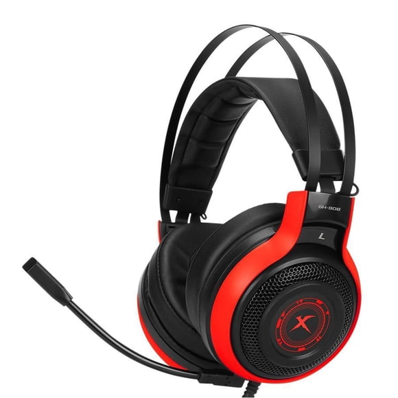 Xtrike Me GH-908 - 7.1 Surround Gaming Headset, Wired with Microphone, Red