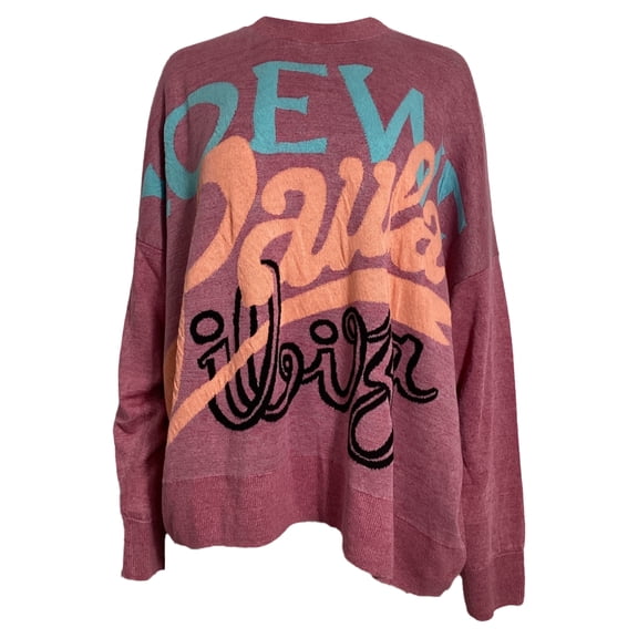 Pre-Owned Loewe x Paula's Ibiza Printed Sweater in Pink Linen