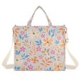 thumbnail image 7 of FORMRS Womens Corduroy Tote Bag Crossbody Shoulder Purse Handbag with Detachable Strap, Gray Floral Pattern, 7 of 7