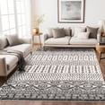 thumbnail image 3 of Alfombra Art&Tuft 91 x 152 cm, plegable, marroquí, negra, lavable, 3 of 6