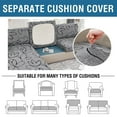 thumbnail image 4 of Modern Printed Sofa Cushion Cover Livingroom Funiture Protector Spandex Elastic Removable LShape Corner Armchair Couch Slipcover, 4 of 7