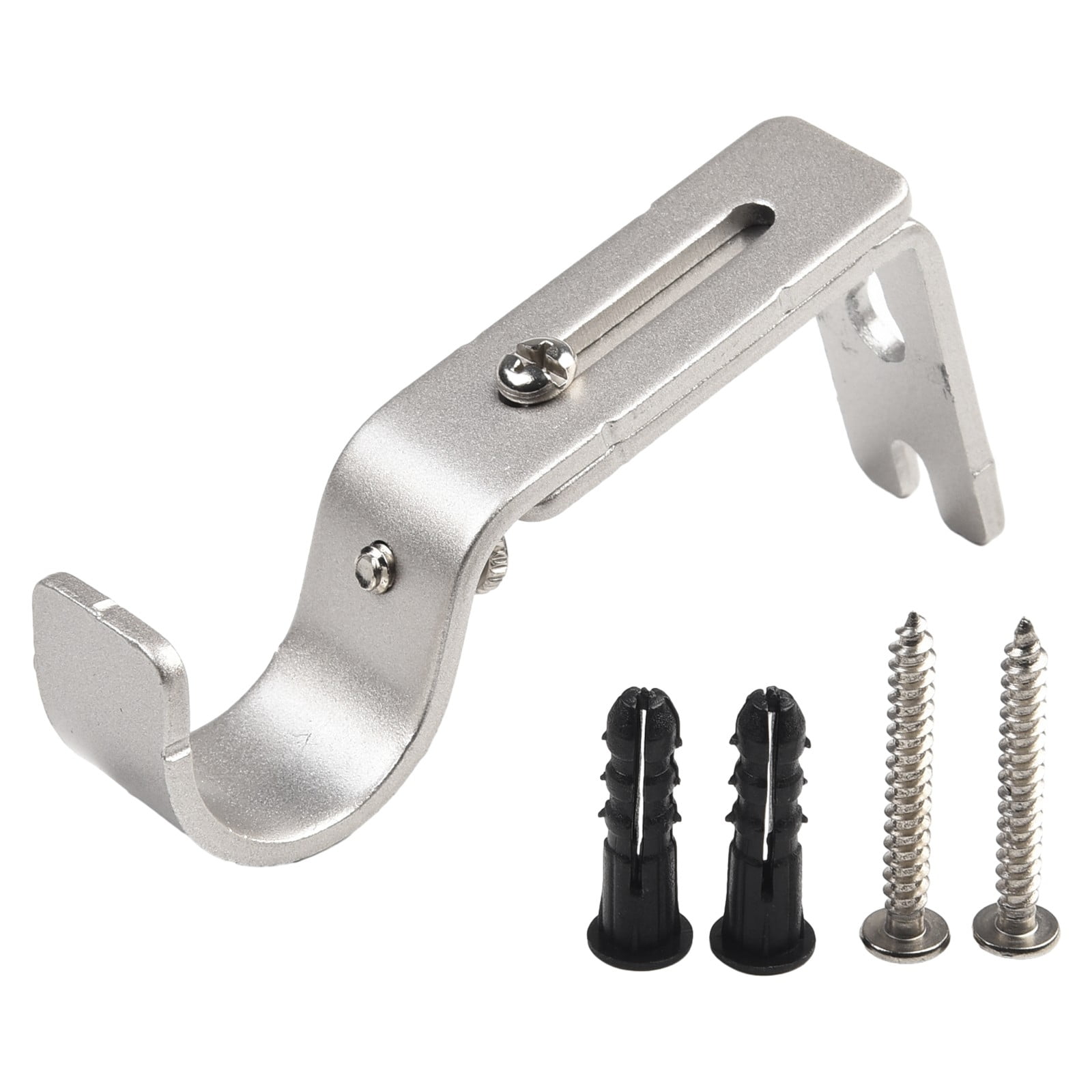 4 Supports à Clip Pour Tringle à Rideau - Réglables, Sans Perçage, Charge 2kg - Idéal Location