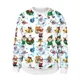 thumbnail image 3 of Suéteres navideños para hombre, suéteres navideños con renos, estampado 3D, cuello redondo, ropa para parejas, sudaderas para fiestas navideñas, 3 of 5