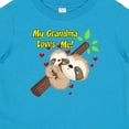 thumbnail image 4 of Inktastic My Grandma Loves Me Sloth Boys or Girls Baby T-Shirt, 4 of 5