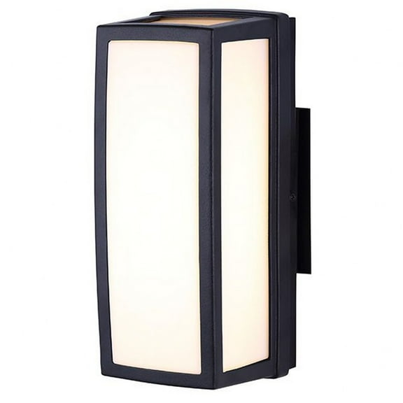 Canarm LOL273BK Haika 12W LED Outdoor Lantern Wall Mount 10.25"H Black 2700K