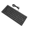 thumbnail image 1 of Mini Keyboard Wired 78 Keys Language Ultra Thin Keyboard Plug and Play Splash Proof USB Compact Keyboard for English Bilingual Users, 1 of 7