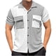 thumbnail image 1 of Camisas de Manga Corta de los Hombres Collar de Vuelta de la Solapa, Blusa Casual para el Aire Libre, el Ocio Y el Uso Diario Del Verano, 1 of 5
