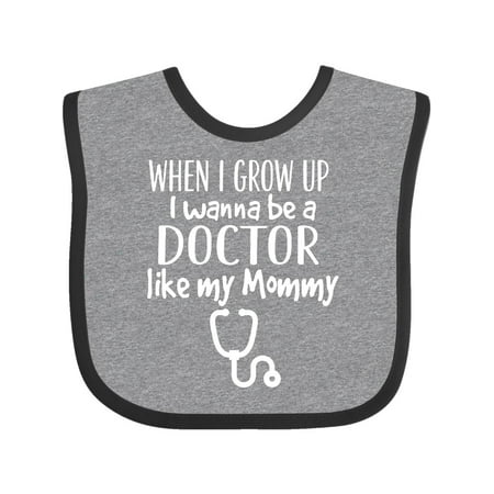 

Inktastic Future Doctor Like Mommy Gift Baby Girl Bib