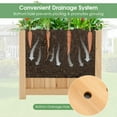 thumbnail image 5 of Patiojoy Fir Wood Raised Garden Bed Outdoor Elevated Planter w/Drainage Hole Folding Square Planter Box 15" x 15" x 12.5", 5 of 10