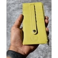 thumbnail image 3 of Wallet Leatherboss de piel auténtica para mujer, color limón, 3 of 8