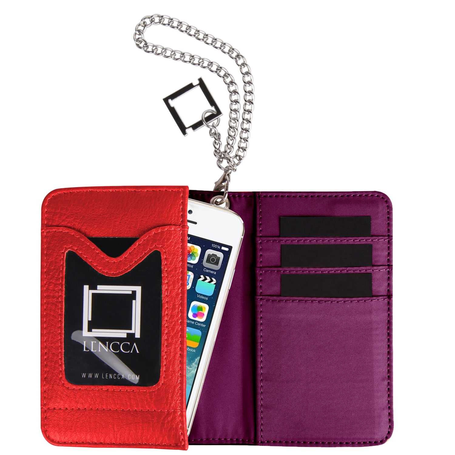 Women Clutch Wristlet Wallet Case with Phone Compartment (Pink)